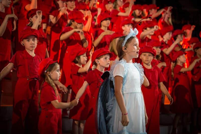 Filage sans public, 12 juillet 2019, Fête des Vignerons 2019