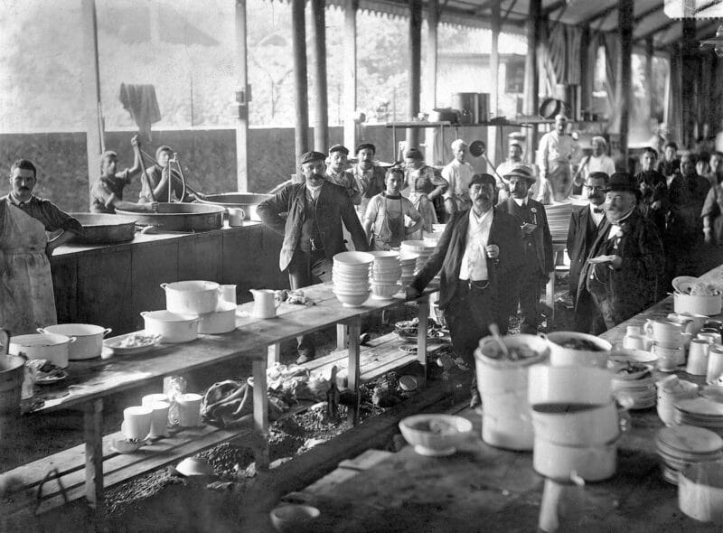 La cantine, Fête des Vignerons 1905
