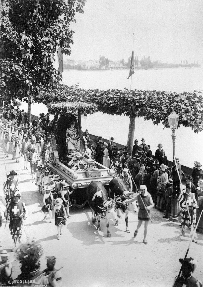 Le char de Cérès, Fête des Vignerons 1889