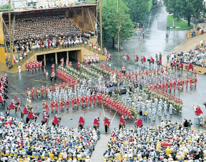 La croix suisse, Fête des Vignerons 1977
