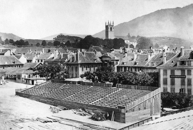 Les estrades, Fête des Vignerons 1865