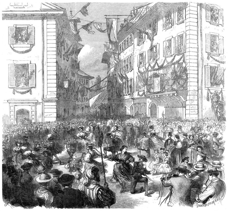 La danse de la noce, Fête des Vignerons 1865