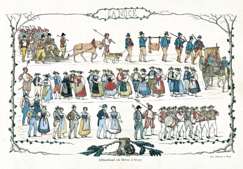 La noce, Fête des Vignerons 1851