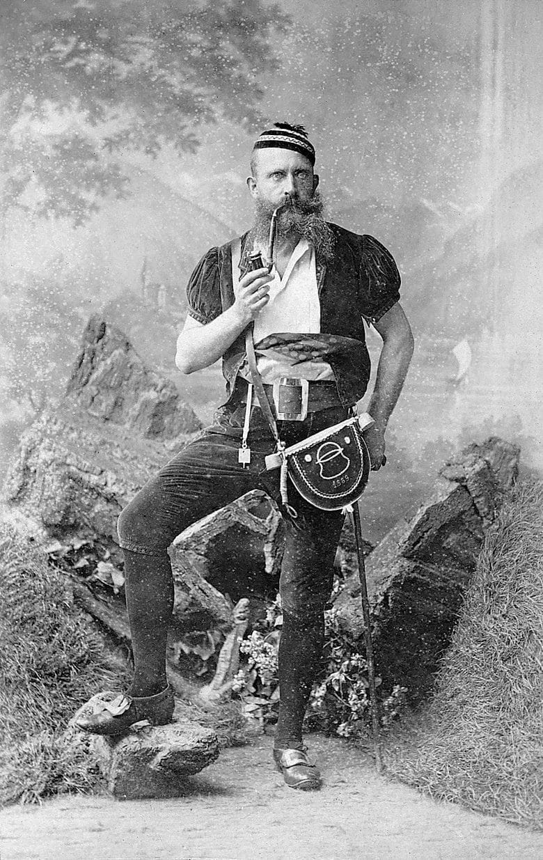 Placide Currat, chantre du Ranz des vaches, Fête des Vignerons 1889